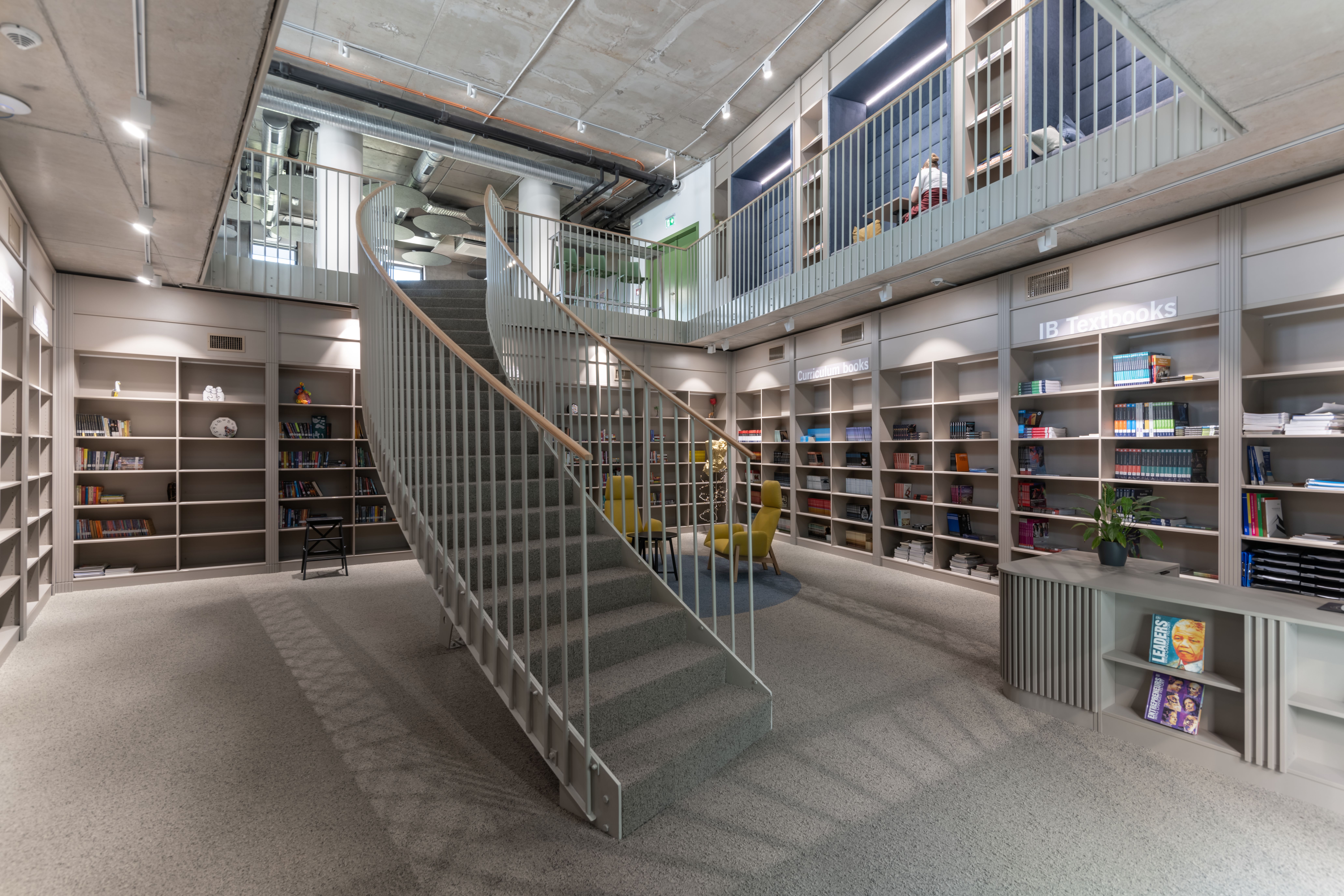 Library space at the British International School of Timișoara